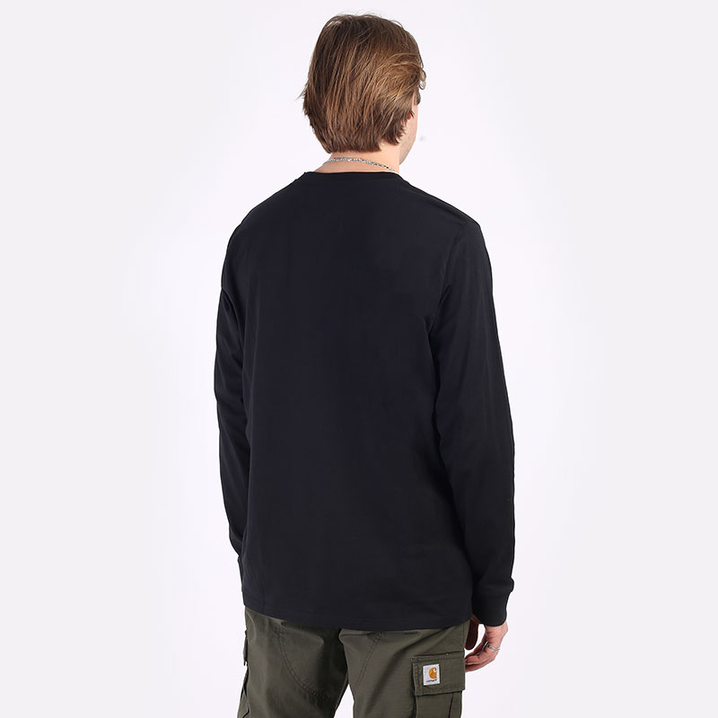 Лонгслив Carhartt WIP L/S Pocket T-Shirt (I022094-black)  - цена, описание, фото 6